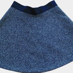 SALLYMILLER COUTURE NAVY/WHITE TWEED SKIRT SIZE 8